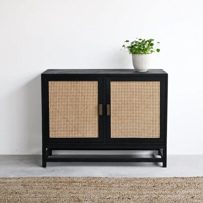 black sideboard