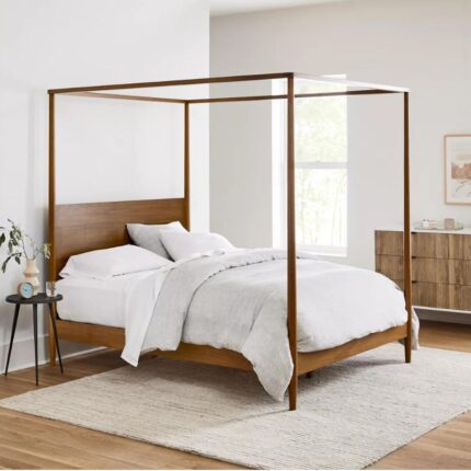 wooden poster bed, poster bed