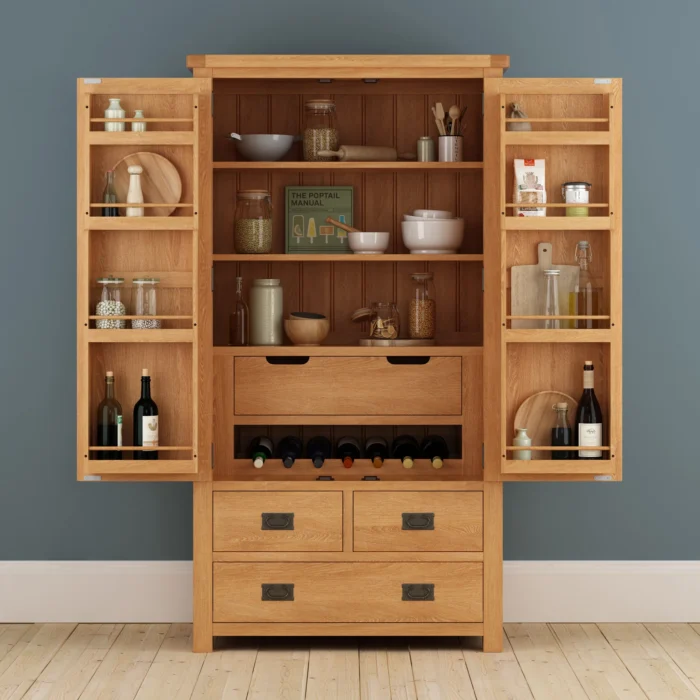 Cambridge Solid Wood Larder Storage Unit