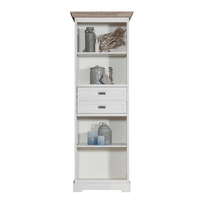 White Finish Bookshelf