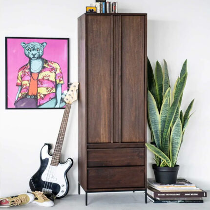 Seamless Harmony Solid Wood Storage Cabinet