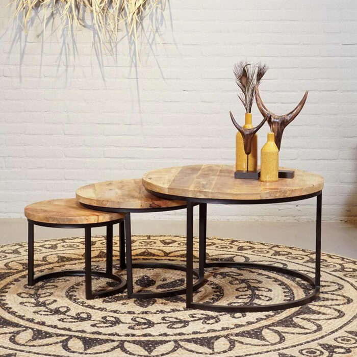 Round Susan Coffee Table Set of 3