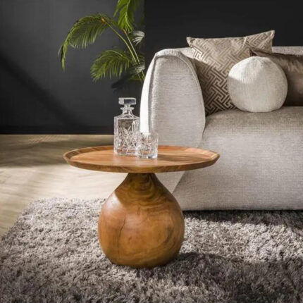 Mango Wood Round Kate Coffee Table