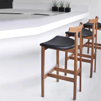 Solid Wood Bar Chair