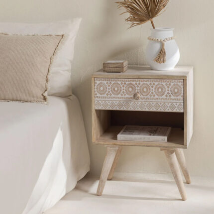 Ukurla Bedside Table with Storage