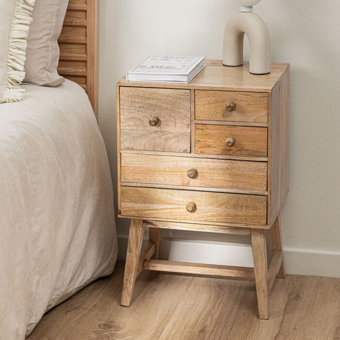 Solid Wood Laocay Bedside Table
