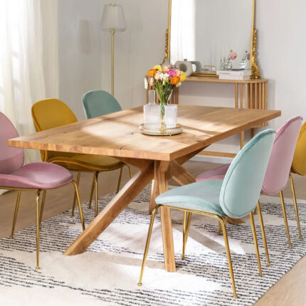 Rectangular Wooden Dining Set